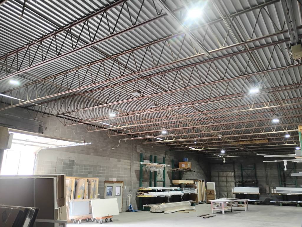 New LED lighting at Builders Source in Garden City
